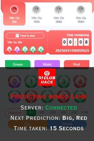 91 club hack WinGo gameplay